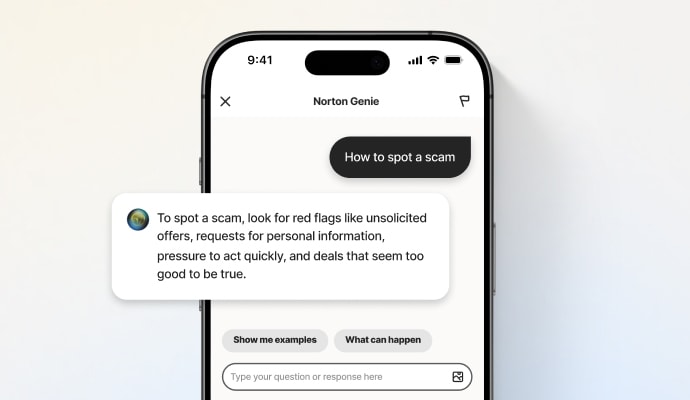 Den AI-drevne assistent Norton Genie – produktbillede af Norton Genie
